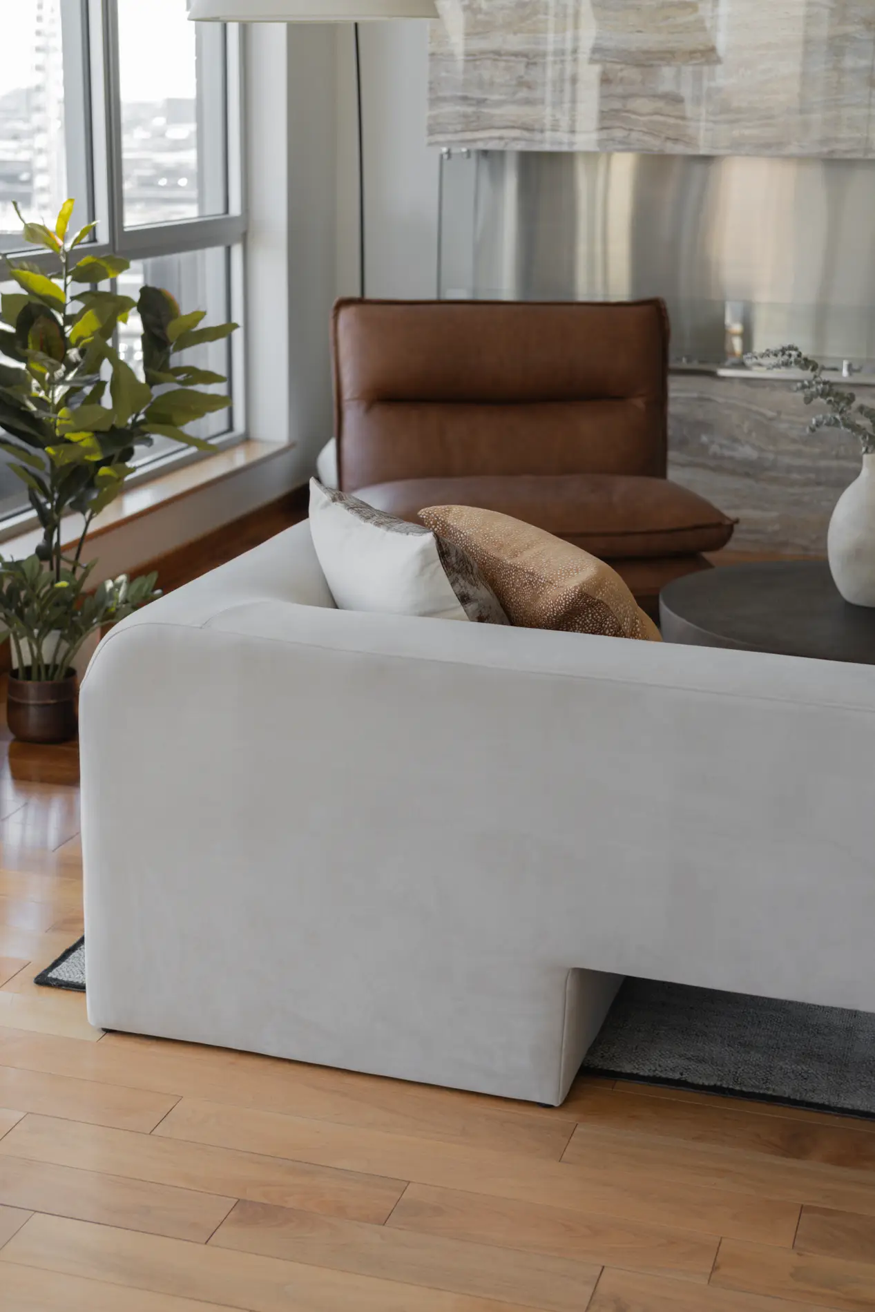 Divant gris salon moderne